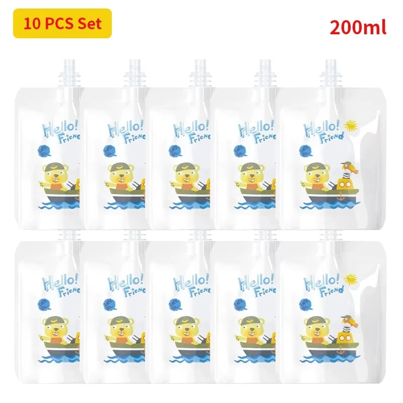 Baby Food Puree Filling Dispenser - Reusable Feeding Pouch Container