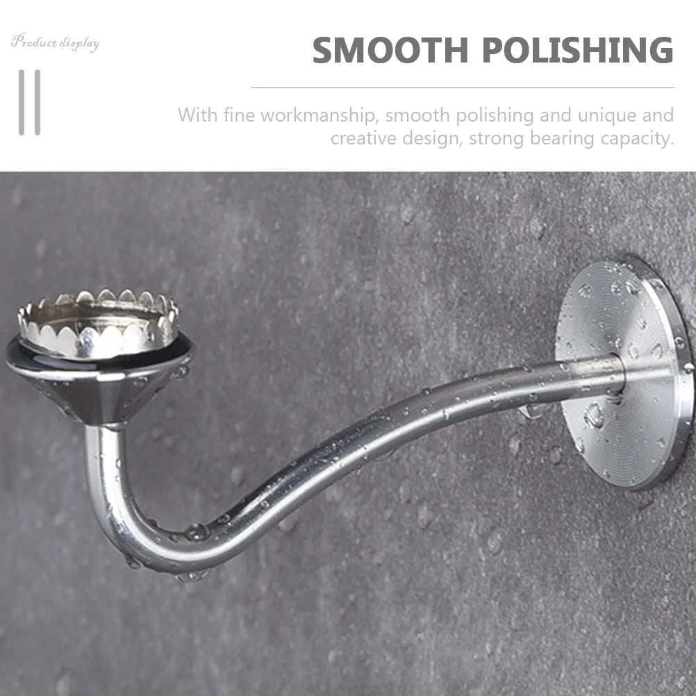 4pc Magnetic Stainless Steel Soap Holder Wall Mount Draining Stand