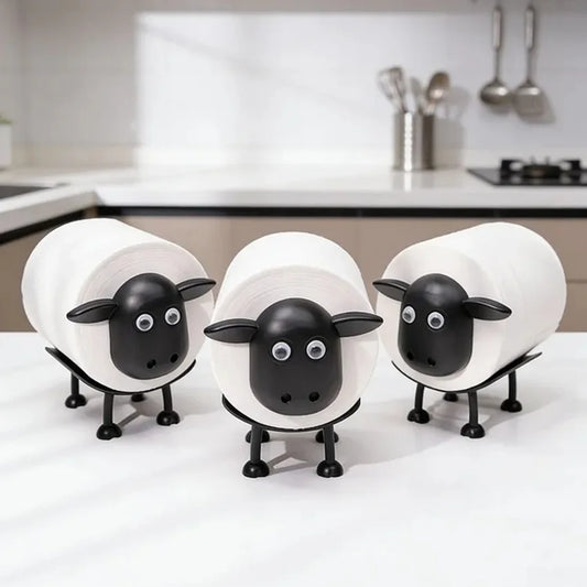 Adorable Sheep-Shaped Toilet Paper Holder - Durable Plastic Home Decor Holiday Party Essentials Toilet Paper Holder