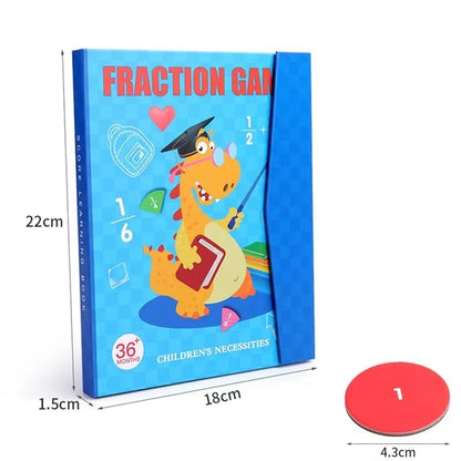 Magnetic Fraction Puzzles - Montessori Math Teaching Aid Educational Toy