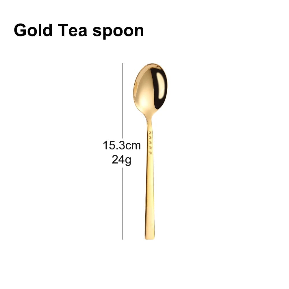 304 Stainless Steel Coffee Spoon Set - 3/4/6/12Pcs Stirring Teaspoons