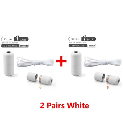 Elastic No Tie Shoelaces - Quick Slip-On Design Kids & Adults