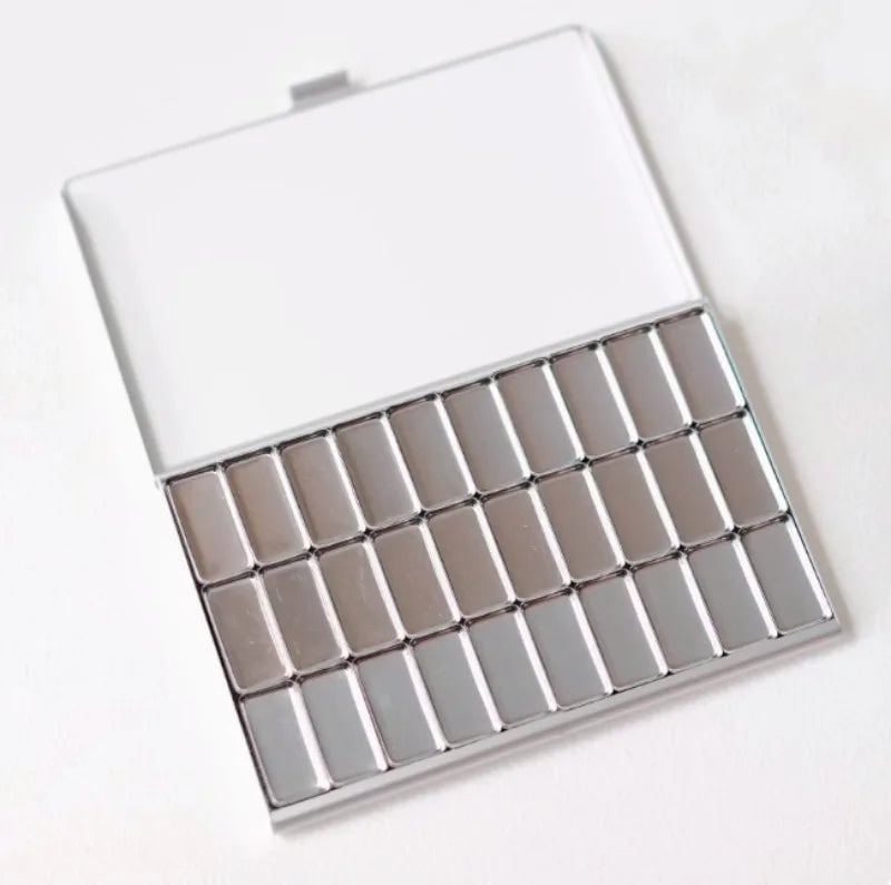 TN Travel Watercolor Box Magnetic Grid Palette Portable Acuarela Set