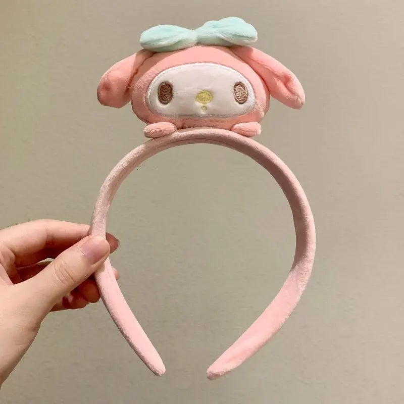 Plush Cartoon Character Headband - Pompompurin Kuromi Cinnamoroll