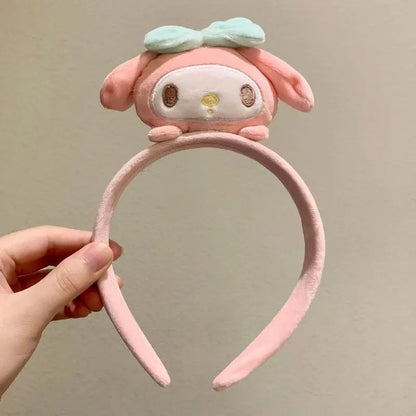 Plush Cartoon Character Headband - Pompompurin Kuromi Cinnamoroll