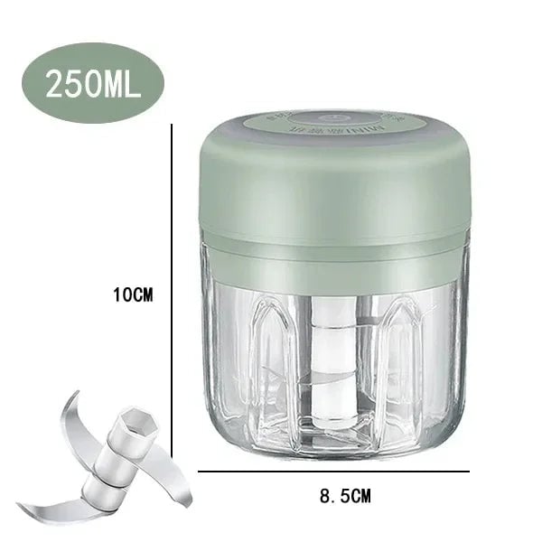 250ml USB Electric Garlic Mincer Chopper Food Processor Kitchen