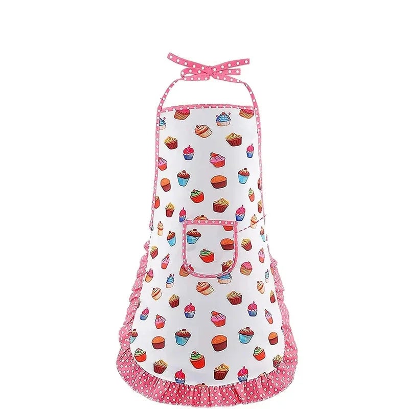 Pink Chef Apron Kitchen Pretend Play Set Educational Baking Toys