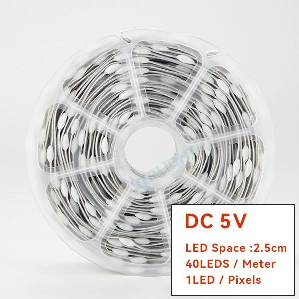 WS2811 RGBIC LED Strip 12V/5V Addressable Christmas Fairy Lights
