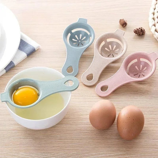 Wheat Straw Egg White Separator - Kitchen Baking Filter Tool