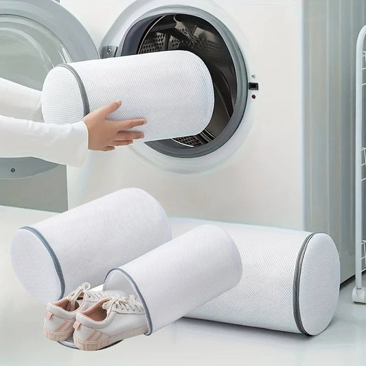 Durable Mesh Shoe Washing Bag - Zipper Laundry Bag for Sneakers