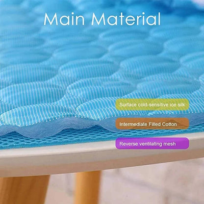 Self-Cooling Pet Mat - Washable Dog Cat Bed Blanket S/M/L Sizes