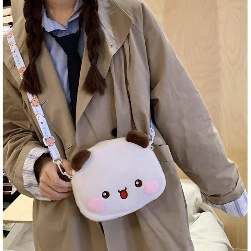 Plush Cartoon Crossbody Phone Purse - Small Shoulder Bag Women
