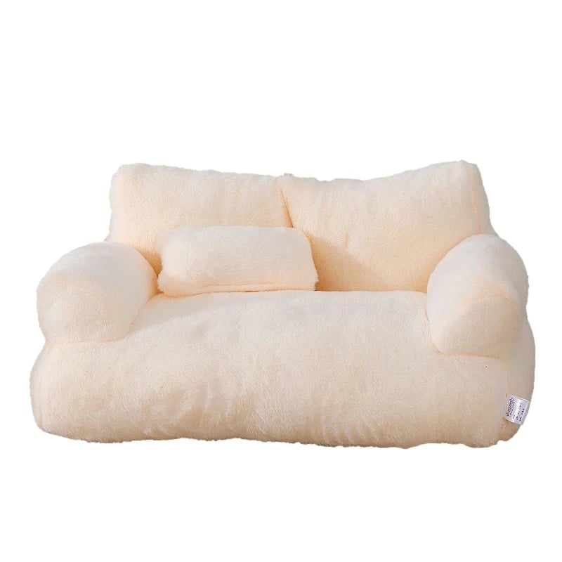 Plush Luxury Cat Bed Sofa - Winter Warm Pet Nest Small Medium Dogs