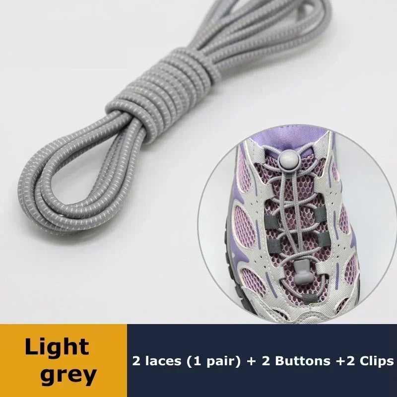 Elastic No Tie Shoelaces with Lock - Stretching Sneaker Hiking