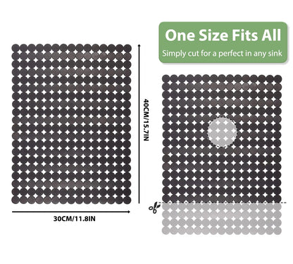Anti-Slip PVC Kitchen Sink Mat Protector for Stainless Steel Sinks