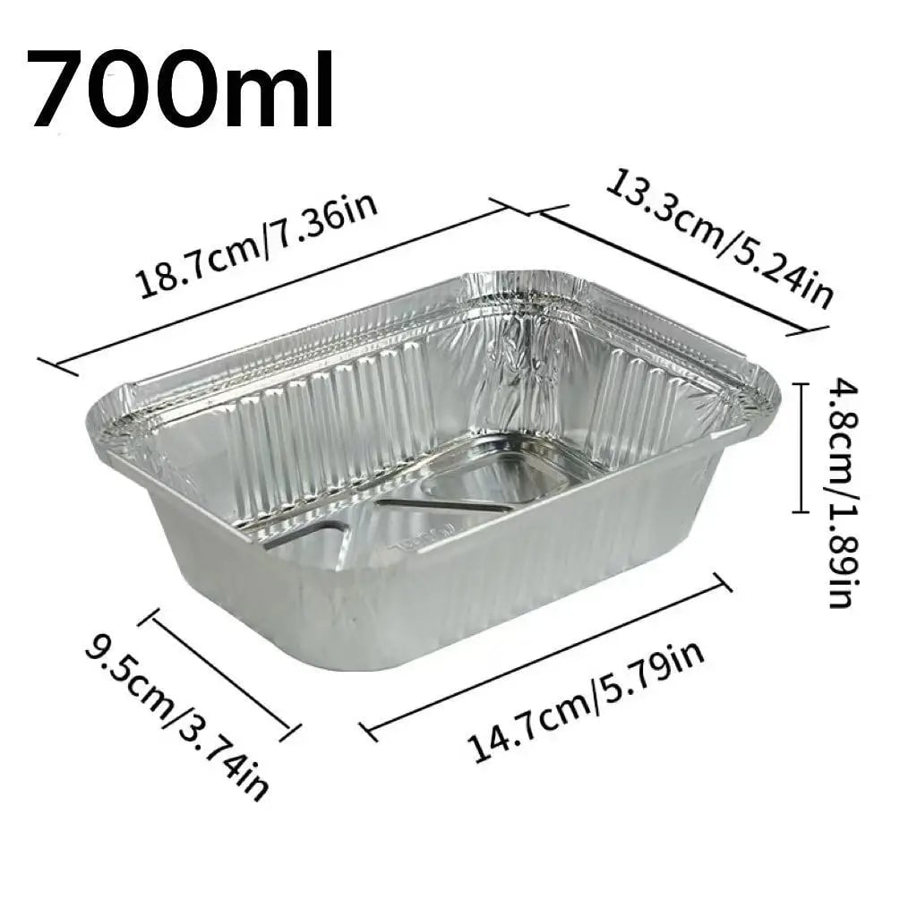 Thickened Aluminum Foil Disposable Pans - Non-Stick BBQ Baking Trays