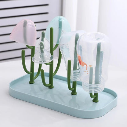 Baby Bottle Drying Rack with Nipple Holder - Multi-Tier Storage