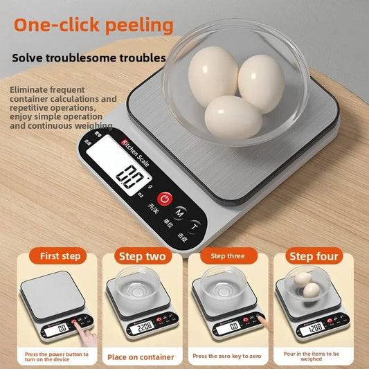 Digital Kitchen Scale 0.1g Precision Food Baking Weighing Scale