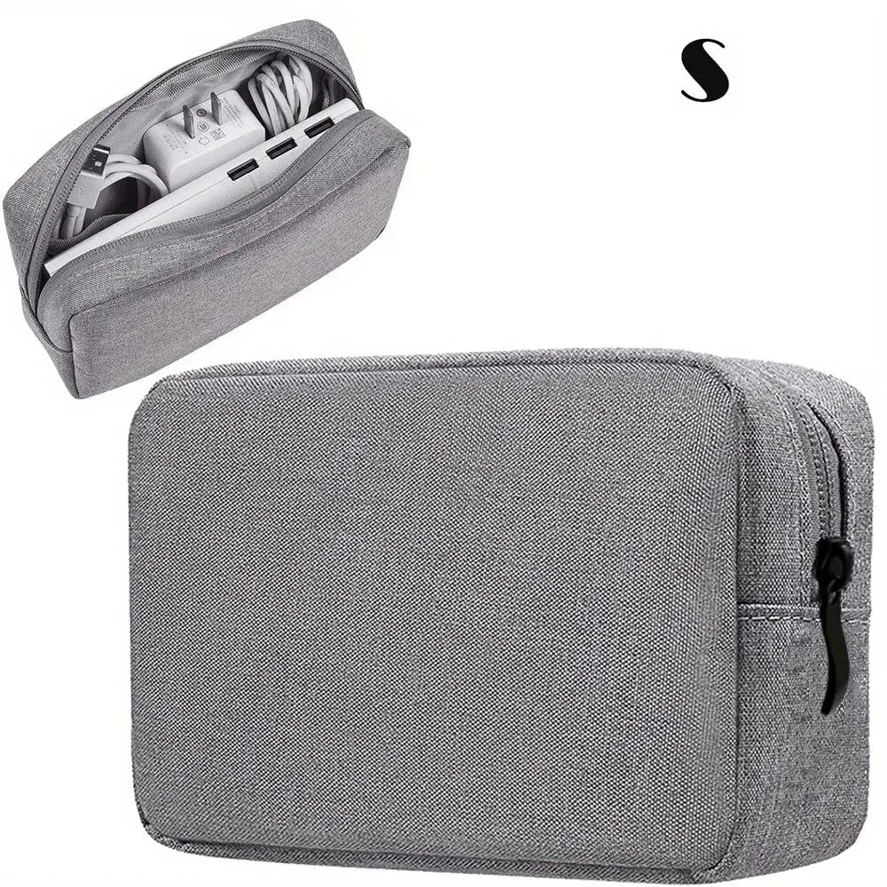Small Travel Cable Organizer Bag Electronics Storage SD Card Pouch