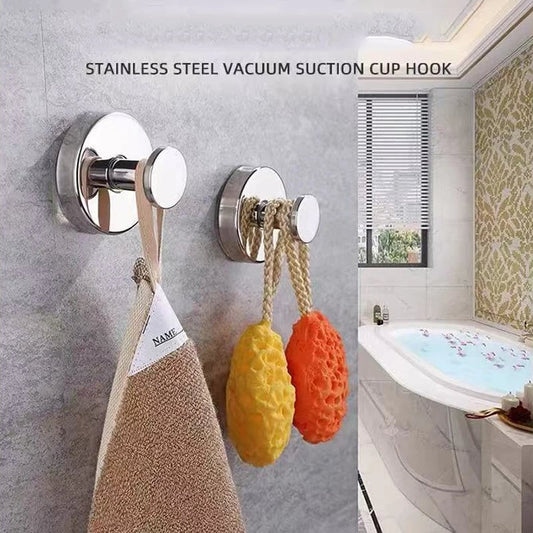 4pcs Waterproof Suction Cup Hooks Strong Hold Bathroom Towel Hangers