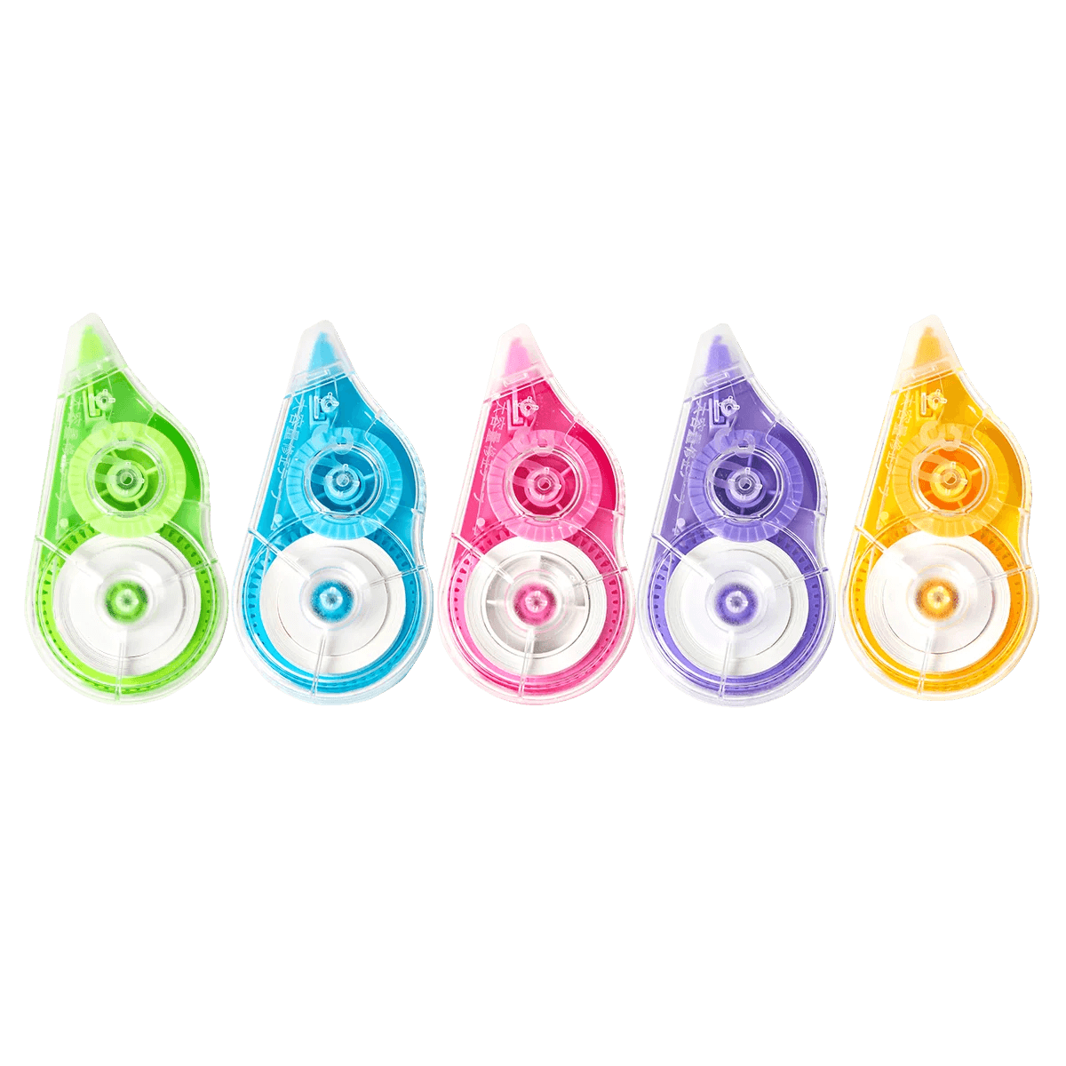 5-Piece White Out Correction Tape Set - Kawaii Student Erasers Multi