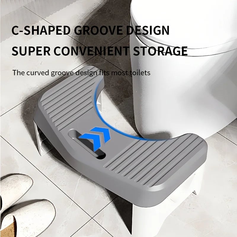 Ergonomic Toilet Footstool - Adult & Kids Squatting Aid Comfort Stool