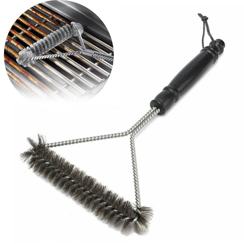 Stainless Steel BBQ Grill Brush - Non-Stick Bristle Cleaning Tool