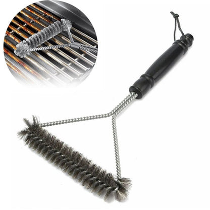 Stainless Steel BBQ Grill Brush - Non-Stick Bristle Cleaning Tool