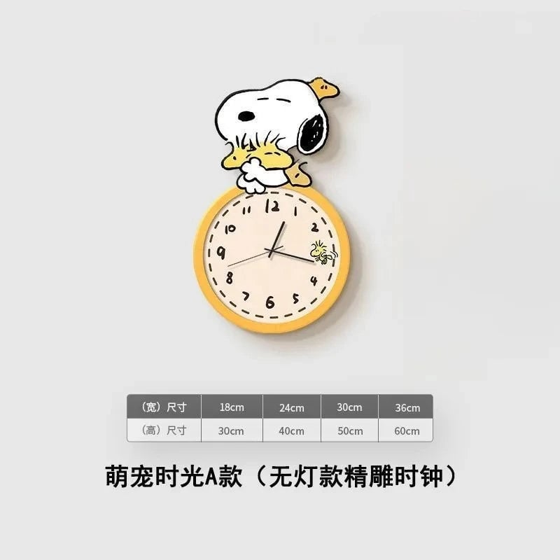 Snoopy Wall Clock - Cartoon Character Design Indoor Decor
