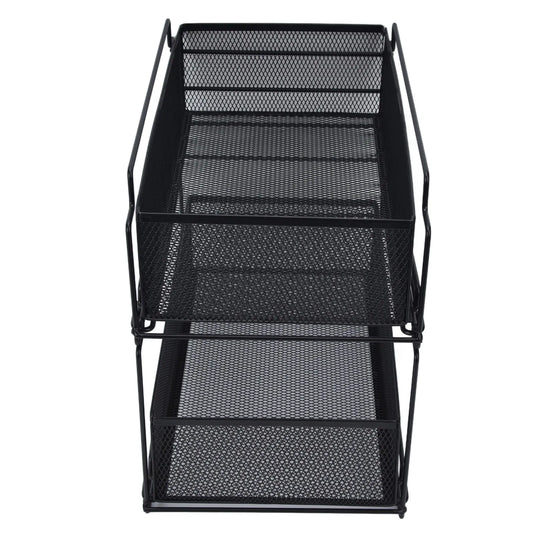 Sliding Under Sink Drawer Organizer - Pull Out Kitchen Storage Rack
