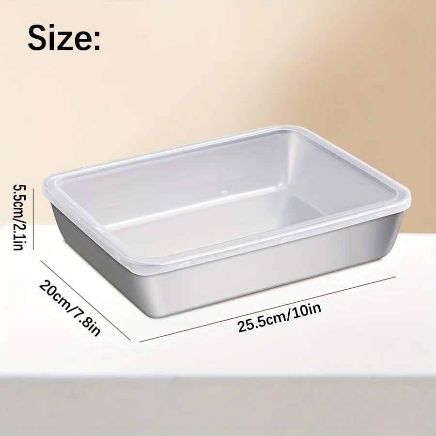 3-Piece Stainless Steel Airtight Food Storage Container Set BPA-Free
