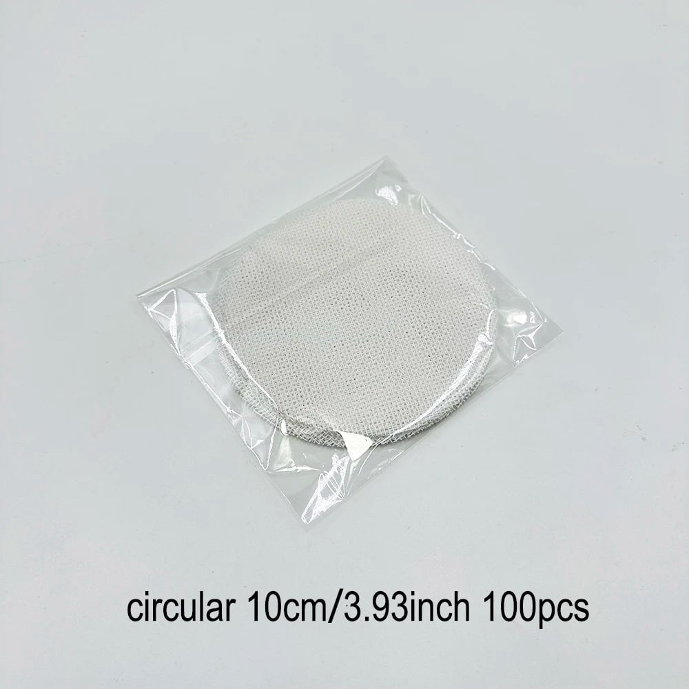 Bonsai Pot Mesh Sheets 100pcs - White Drainage Net Bottom Covers
