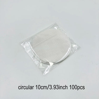 Bonsai Pot Mesh Sheets 100pcs - White Drainage Net Bottom Covers