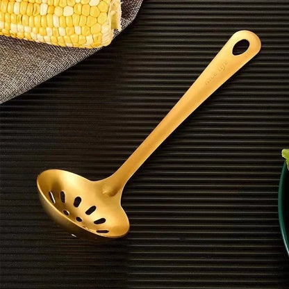 Korean Stainless Steel Kitchen Utensil Set - Spatula, Soup Spoon