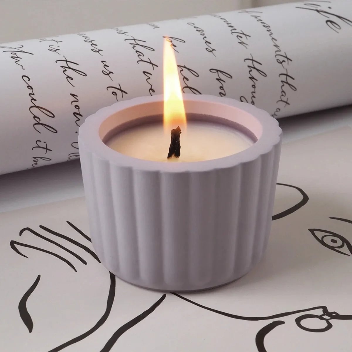 Round Candle Jar Silicone Mold with Lid - DIY Epoxy Resin Casting