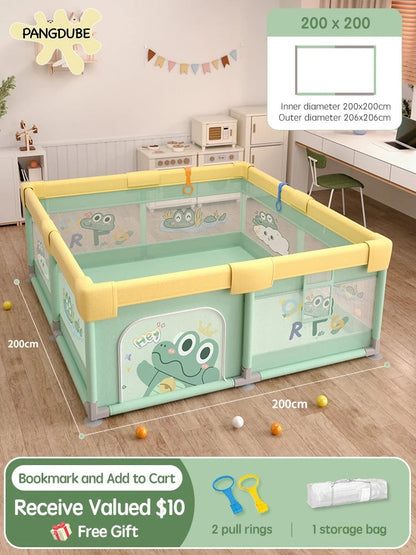 Panda Baby Playpen 4 Adjustable Sizes Activity Gym Safety Fence