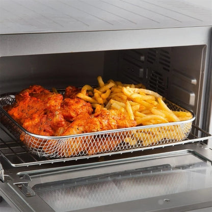 Stainless Steel Air Fryer Basket Oven Crisper Tray Large Capacity