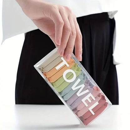 Compressed Disposable Face Towels Travel Cleansing Washcloths 14pcs