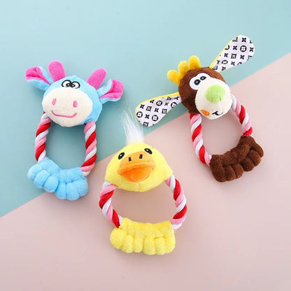 Cotton Rope Pet Toy - Bite Resistant Chew Molar for Dogs & Cats