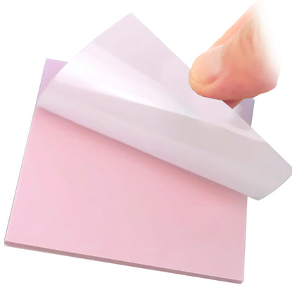 50 PET Transparent Waterproof Sticky Notes - Creative School Office