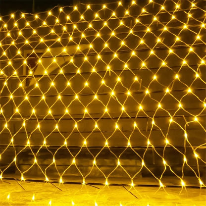 LED Net Christmas Lights 3M×2M 204LEDs Waterproof Mesh Garland