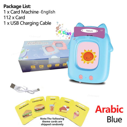 Multilingual Talking Flashcards Machine - English Spanish Italian Arabic
