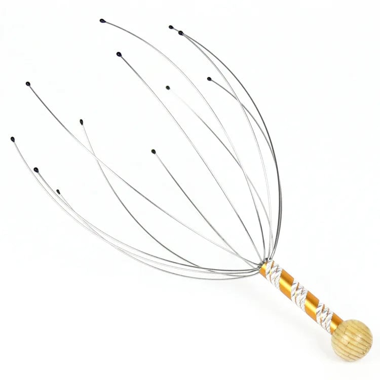 Stainless Steel Octopus Head Massager - Scalp Scratcher Relaxer