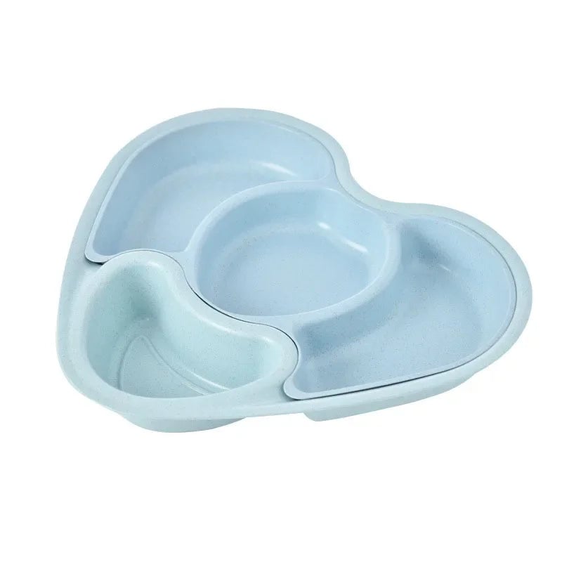 BPA-Free Suction Plates with Dividers - Stackable Toddler Dishes