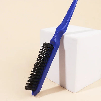 Hair Teasing Brush Rat Tail Comb Back Combing Styling Tool Real Hair