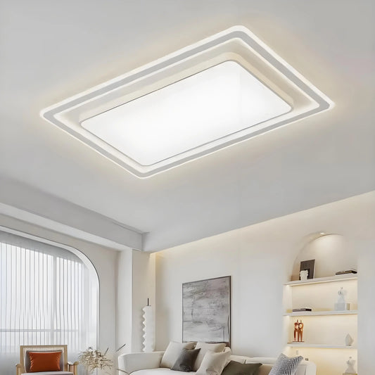 LED Ceiling Light Dimmable Remote Control Round Square Living Room