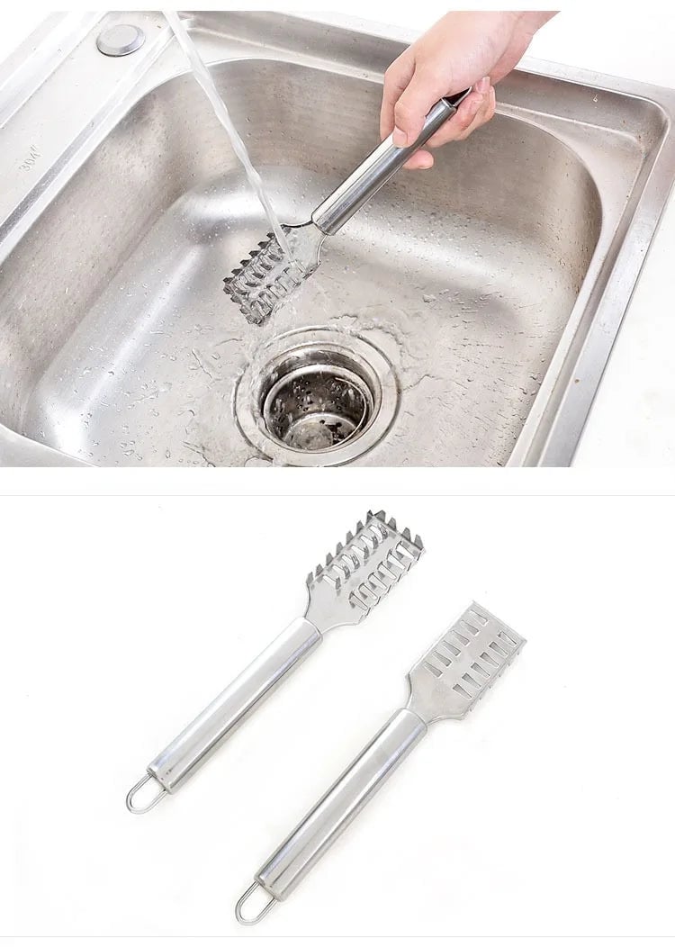 Stainless Steel Fish Scale Scraper Knife - Sawtooth Filleting Tool