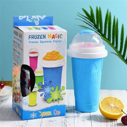 DIY Frozen Smoothie Maker Cup - Portable Slushie Ice Cream Bottle