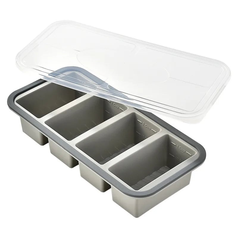 Multi-Cavity Silicone Ice Cream Mold - Giant Popsicle Freezer Tray