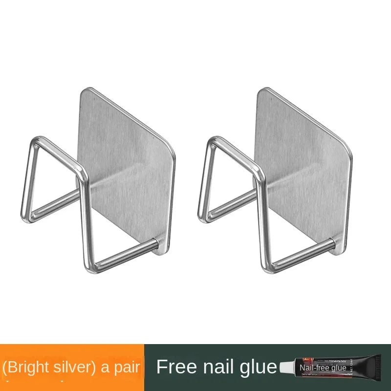 Wall Mounted Stainless Steel Kitchen Storage Rack - Pot Cover & Board
